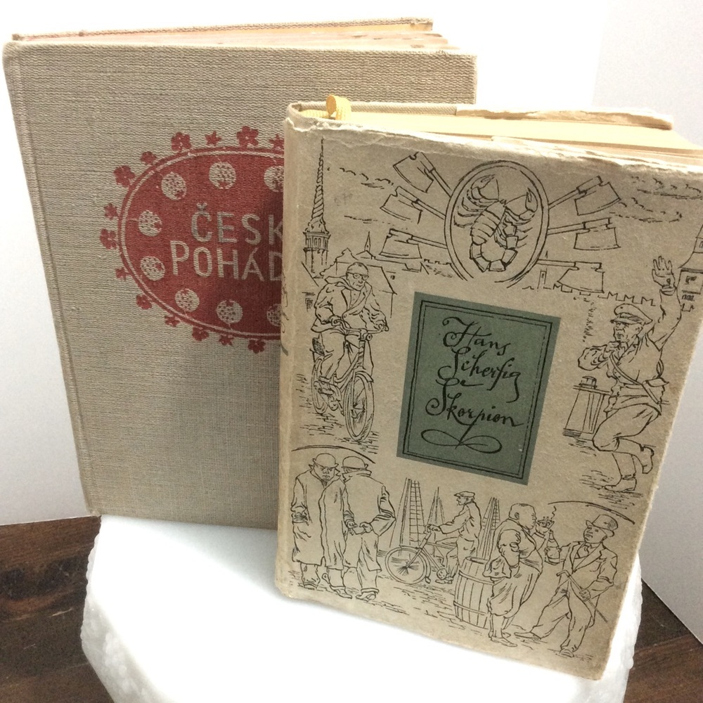 2 vintage Czech books